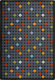 Playful Patterns Rug, Spot On, Licorice, 7'8"x10'9"