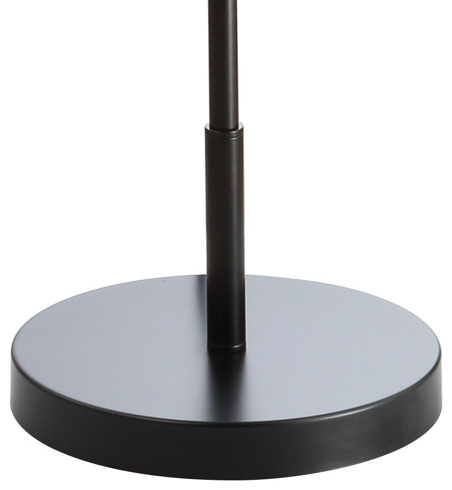 Bea 61" Outdoor Woven Globe LED Floor Lamp, Coffee and Black