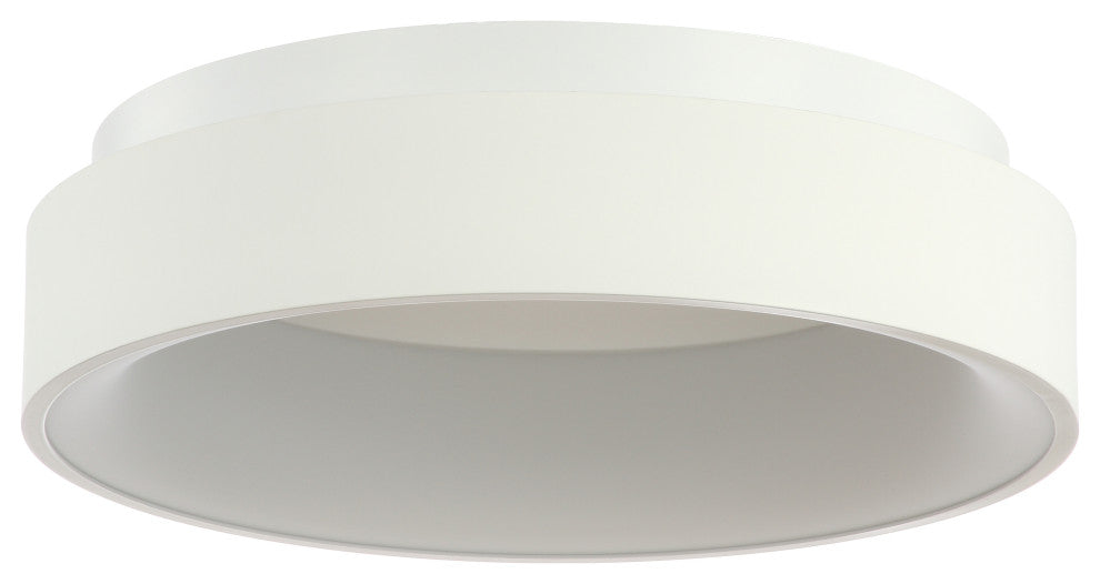 Ring 17.7" Integrated LED Flush Mount Ceiling Light, White