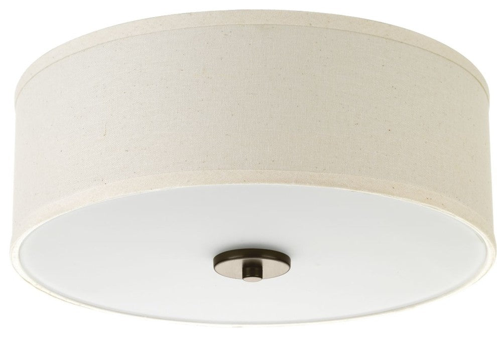 2-Light Antique Bronze Flush Mount