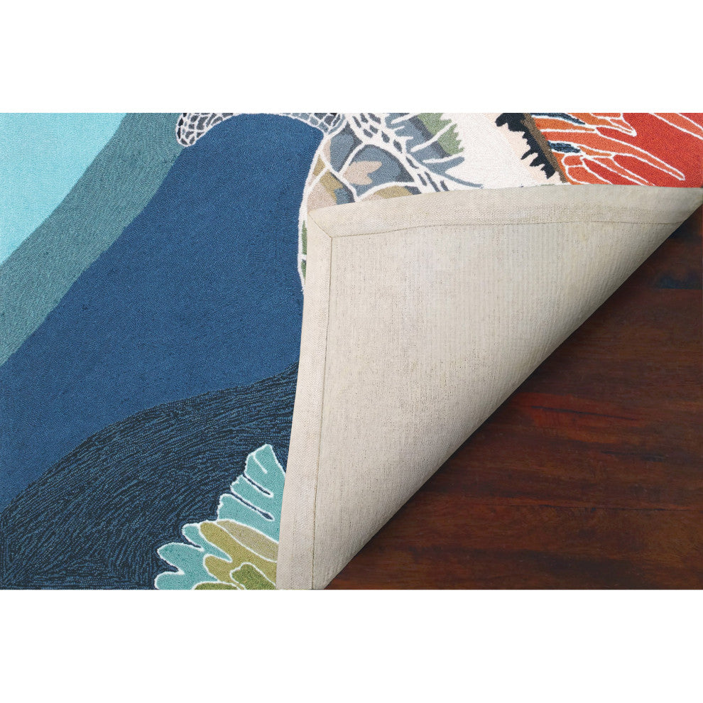 Ravella Akumal Indoor/Outdoor Rug, Ocean, 8' Round
