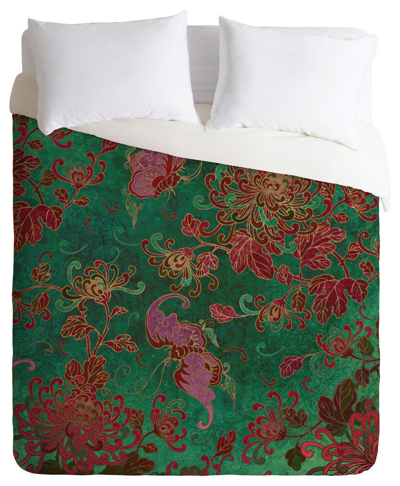 Deny Designs Belle13 Chrysanthemum Garden Duvet Cover - Lightweight