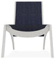 Dune Sling Stackable Outdoor Hydro-Lounge Chaise, Moments Navy/Snow