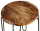 Bare Decor Lacie Accent End Table With round Solid Teak Root Top