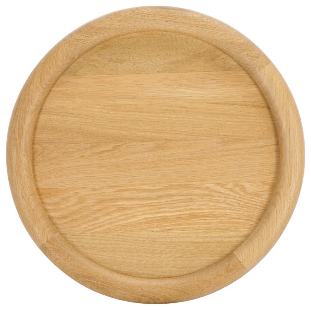 Safavieh Couture Madelynn Round Wood Accent Table, Natural