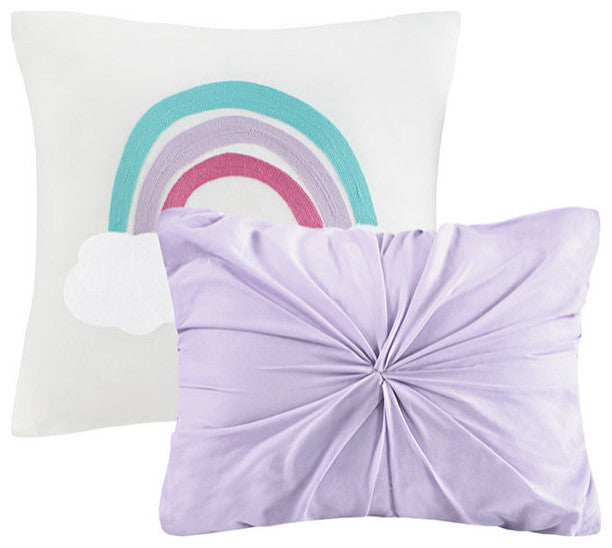 Urban Habitat Kids Callie Pom-Pom Rainbow Comforter Set