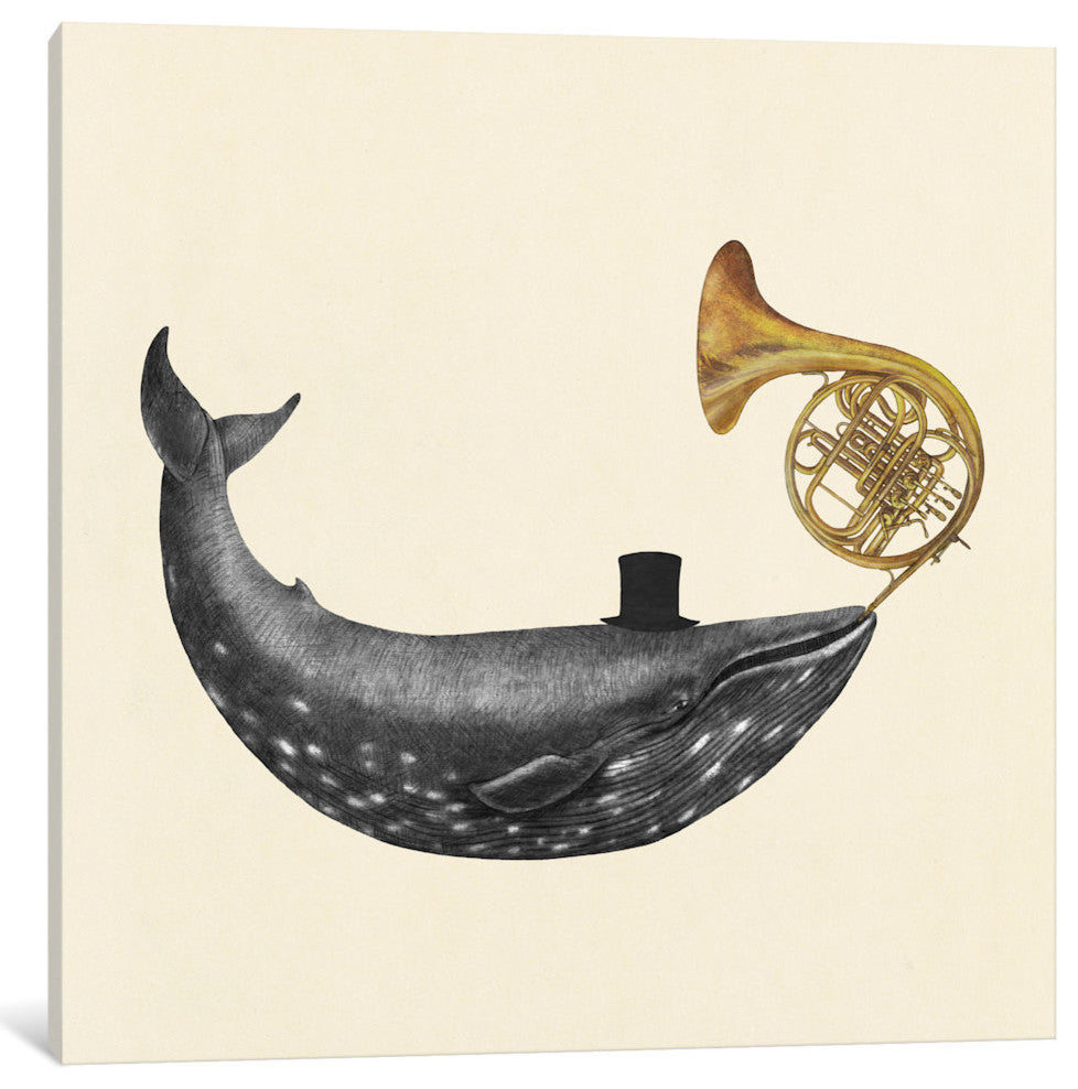 "Whale Song Square" by Terry Fan, 18x18x1.5