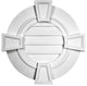 30"W x 30"H x 2 1/4"P Round Gable Vent with Keystones, Functional