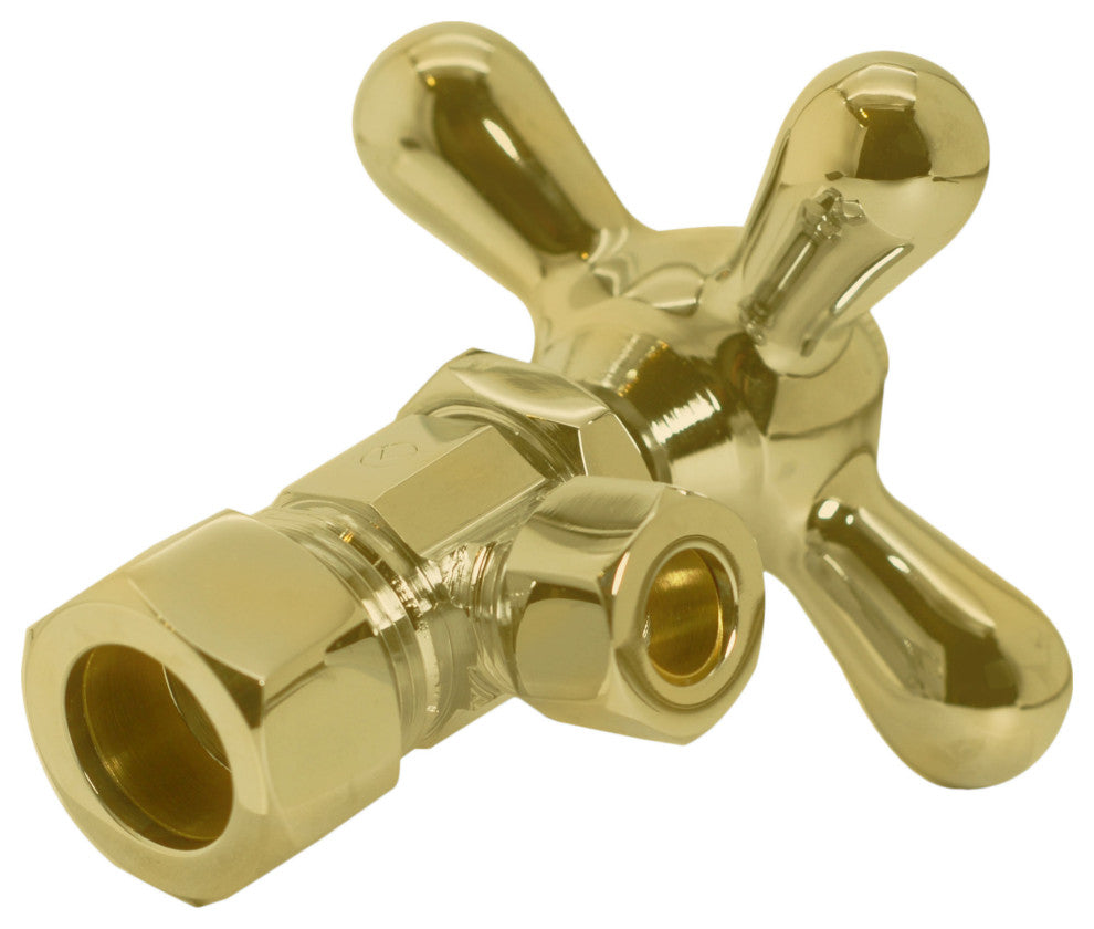 Supply Kit - 5/8" Od X 3/8" Od X 15" Corrugated In Polished Brass, Polished Brass