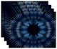 Shibori Burst, Geometric Print Placemat, Set of 4, Navy Blue