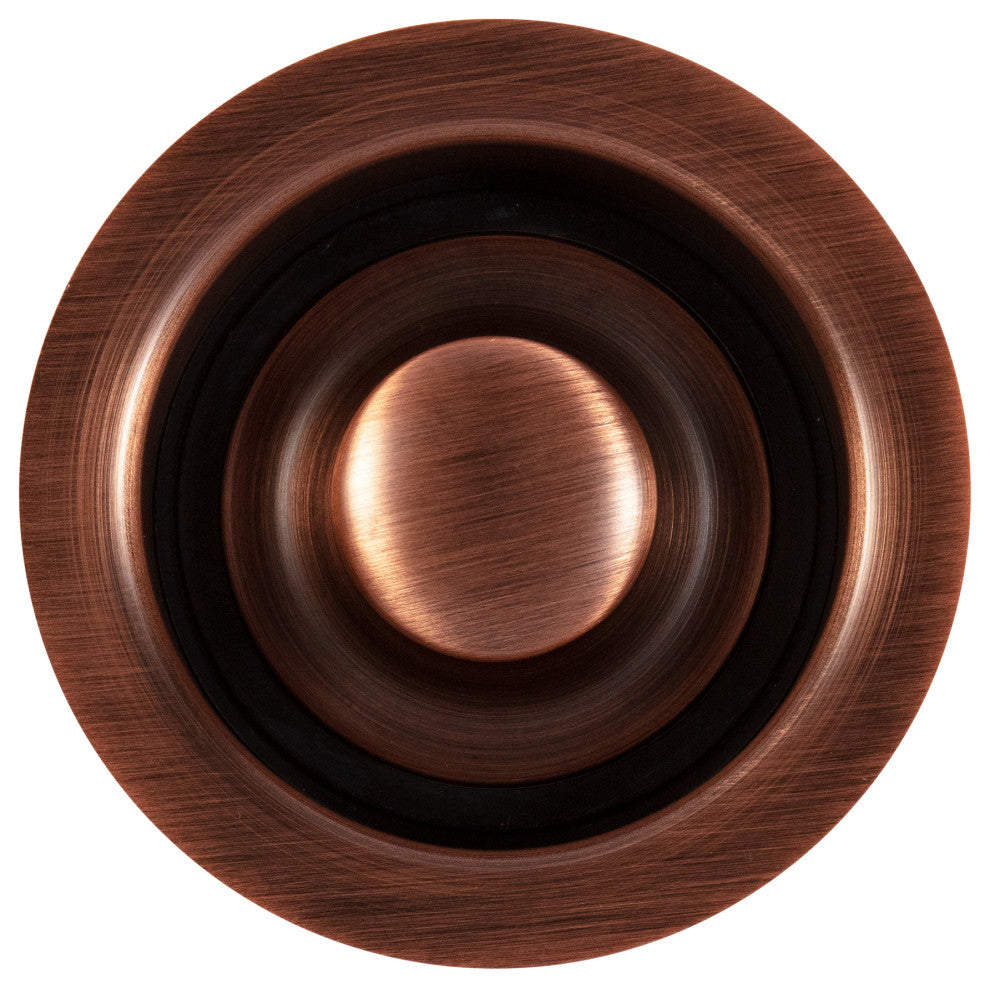 SinkSense Antique Copper 3.5" Disposal Flange Drain with Stopper