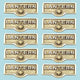 10 Switch Plate Tags LANTERN Name Signs Labels Lacquered Brass |