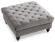 Nola Ottoman, Dark Gray