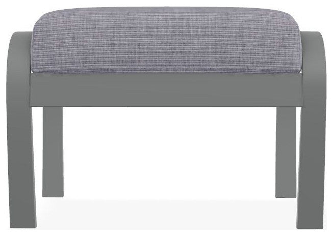 Belle Isle Cushion Outdoor Ottoman, Proven Ash/Graphite