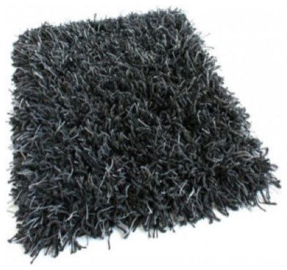 Bling, Black Marble, Custom Carpet Area Rug, 68.2 oz Shag 1.5" Fiber Length, Square 3'x3'