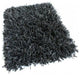 Bling, Black Marble, Custom Carpet Area Rug, 68.2 oz Shag 1.5" Fiber Length, Square 3'x3'