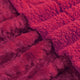 Plain Faux Fur Throw Blanket, Chili Pepper, 50''x60''