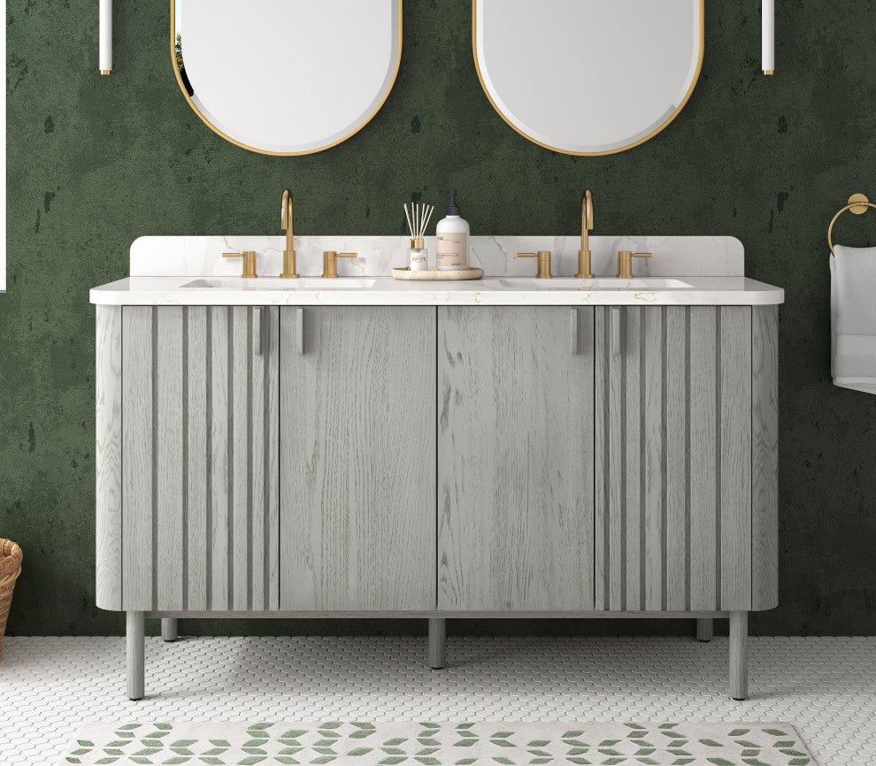 Blakely Vanity Combo Collection, Gray Oak, 61