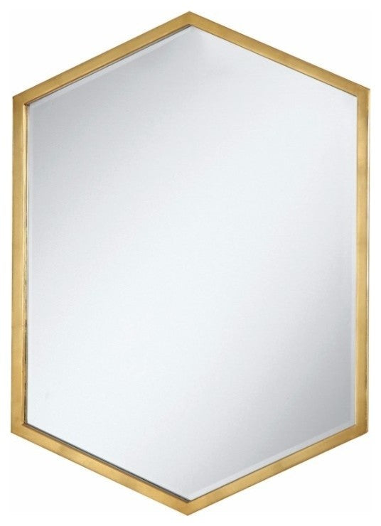 Metal Wall Mirror, Gold