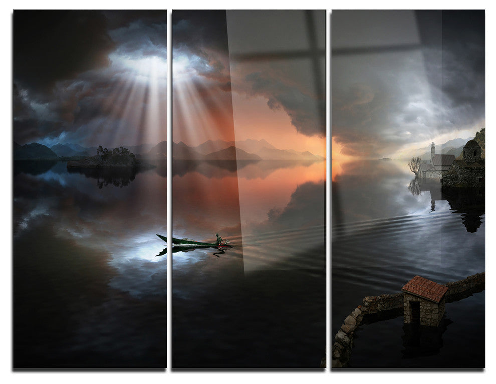 "High Water Photo Collage" Metal Wall Art, 3 Panels, 36"x28"