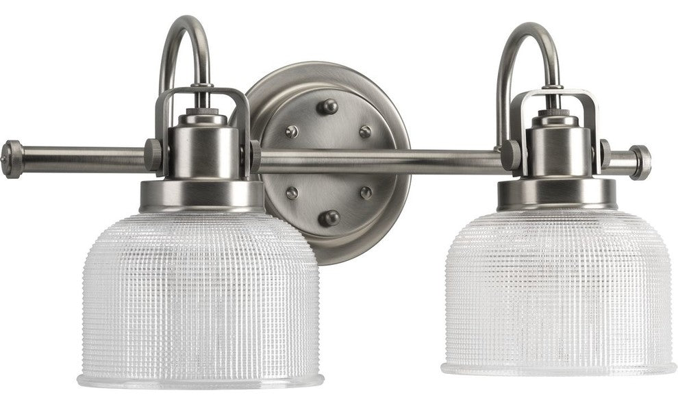 Archie Collection 2-Light Bath Light, Antique Nickel