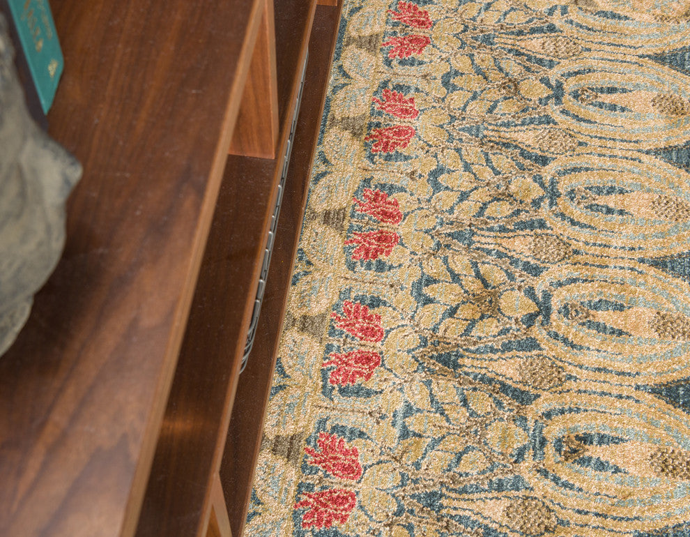 Unique Loom Navy Blue Carnation Edinburgh 7' 0 x 10' 0 Area Rug