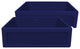 Whitehaus WHQ5550-BLUE 33 Inch Reversible Farmhouse Kitchen Fireclay Sink