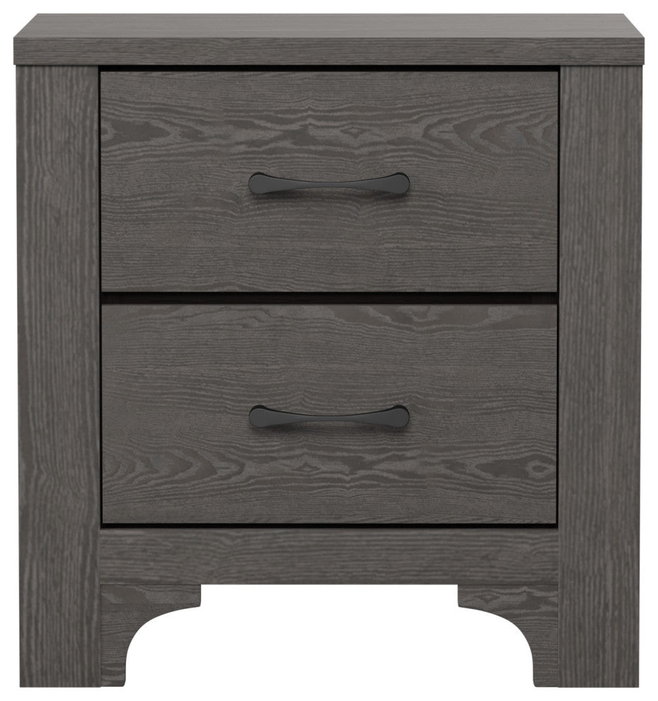Carroll Stone Brown 2-Drawer Nightstand