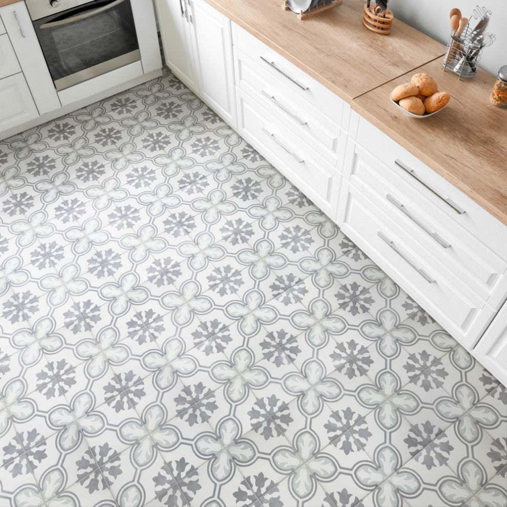 Amberley Orchid Porcelain Floor and Wall Tile, Mint