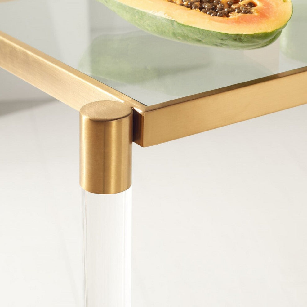 Safavieh Couture Kyla Acrylic Console Table Gold