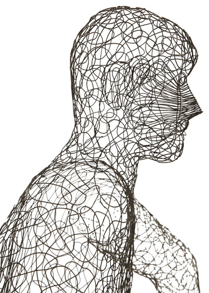 Crazy Wire Lounging Male