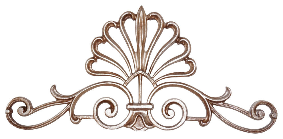 French Shell Crown, Antique Silver, No Crystal