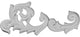 26 3/4"W x 10 3/4"H x 1 5/8"P Sussex Flourish Onlay - Right