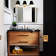 Industrial 3-Light Bathroom Vanity Light Black