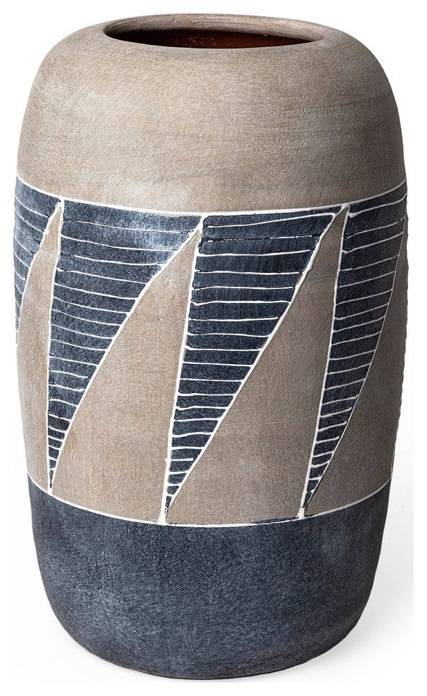 Cove Gray Brown Ceramic Vase