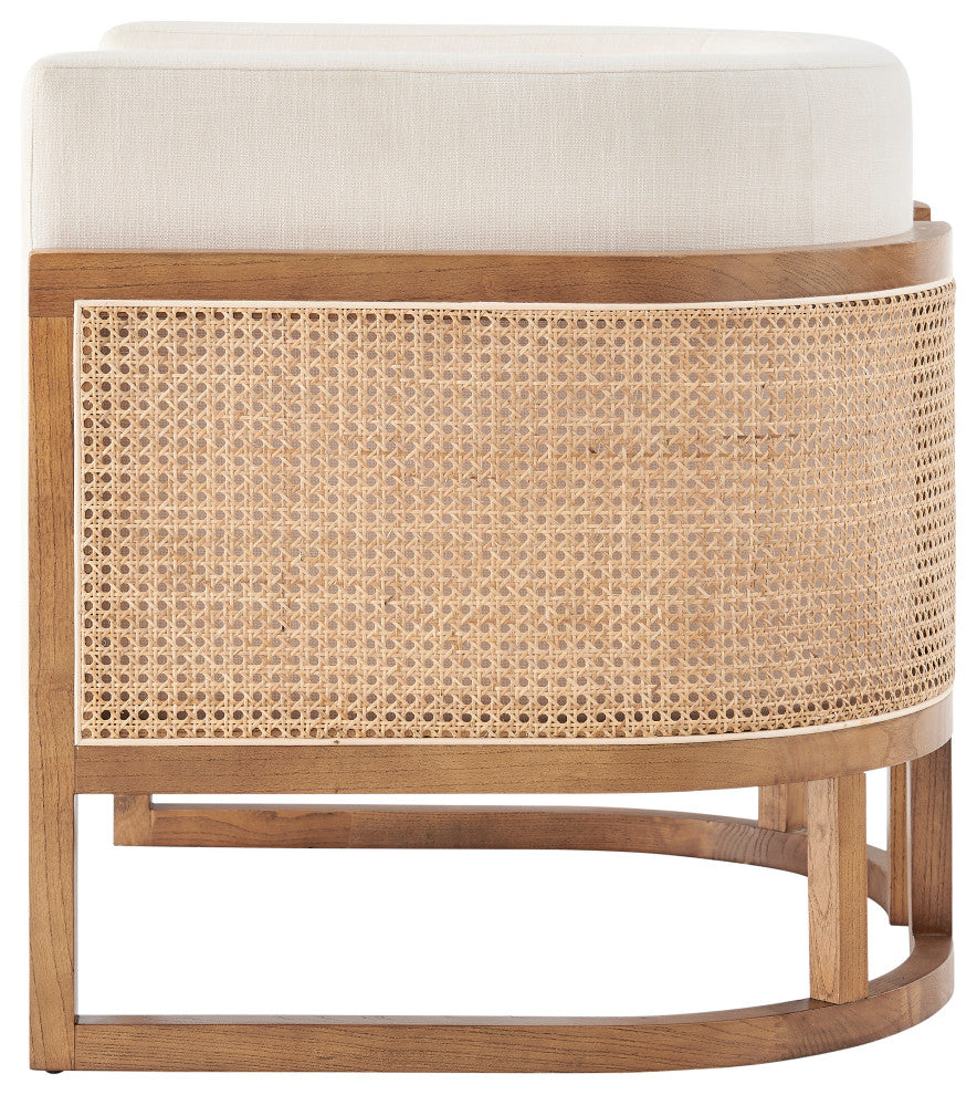Velma Accent Arm Chair w/ Rattan