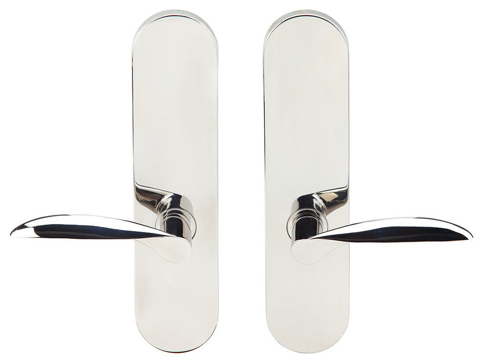 Stratus Lever, Full Dummy Tubular Pair, Right Hand, Polished Stainless Steel