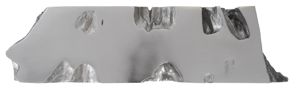 Venice Freeform Console, Silver Leaf