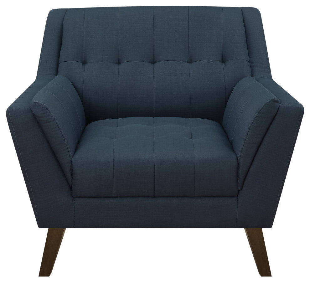 Mcclure Accent Chair, Navy Peacock