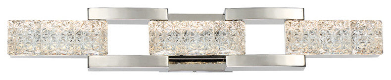 Modern Forms Sofia 30" LED Bath Vanity and Wall Light, Polished Nickel