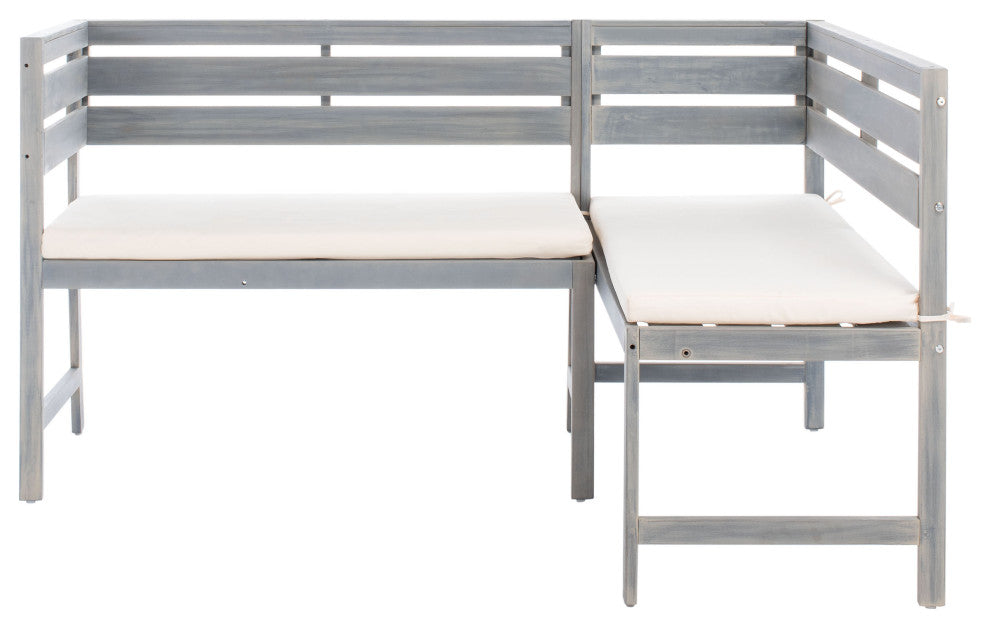 Safavieh Wilton Balcony Corner Lounge, Ash Grey/Beige
