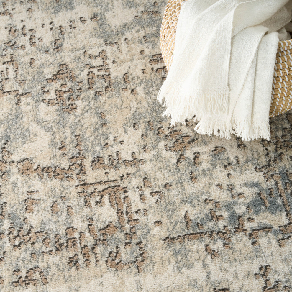 Nourison Quarry 6' x 9' Ivory Beige Modern Indoor Rug