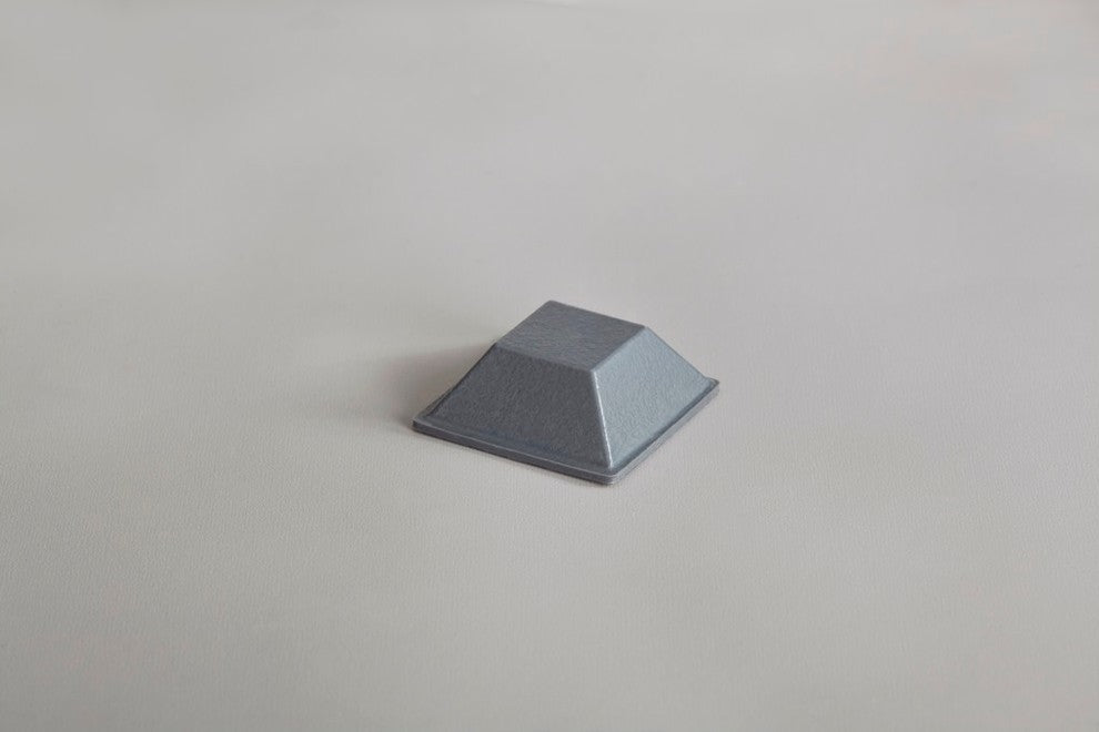 Square Adhesive Cabinet & Furniture Rubber Pads-BS19 .810"x.300"-98pcs, Gray
