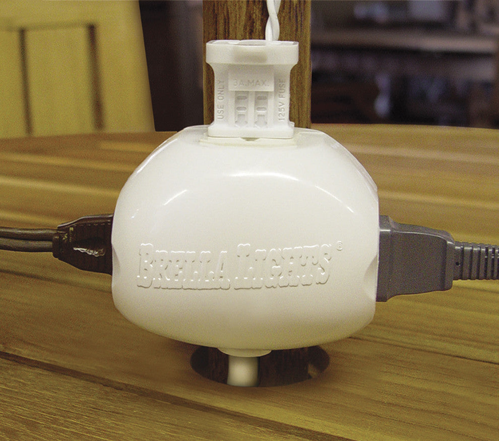 Brella Lights, Patio Umbrella Lighting System With Power Pod, 6 Rib