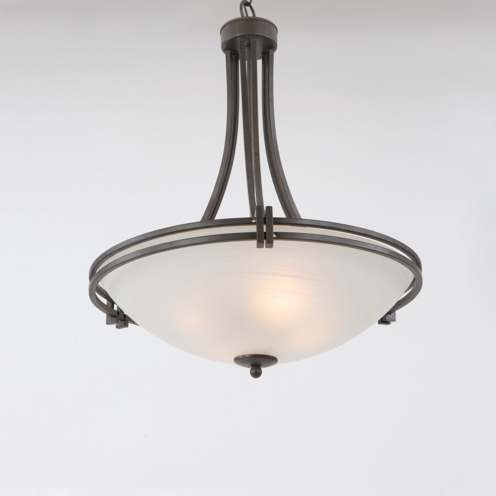 4-Lights Pendant Lighting, Brown