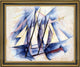 Charles Demuth Sail: In Two Movements - 16" x 20" Framed Premium Canvas Print