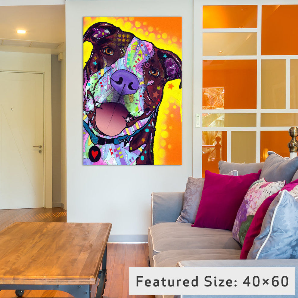 "Daisy Pit" Wrapped Canvas Art Print, 40x26x1.5