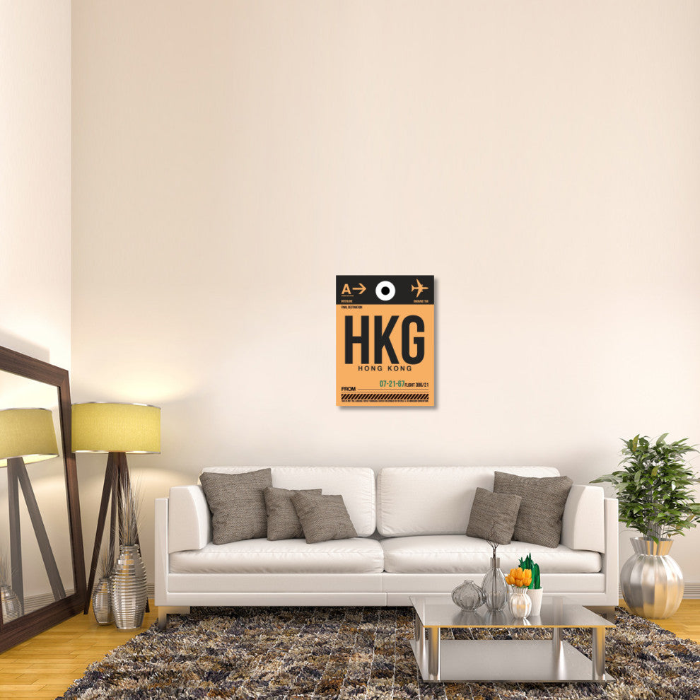 "HKG Hog Kong Luggage Tag 2" Fine Art Print