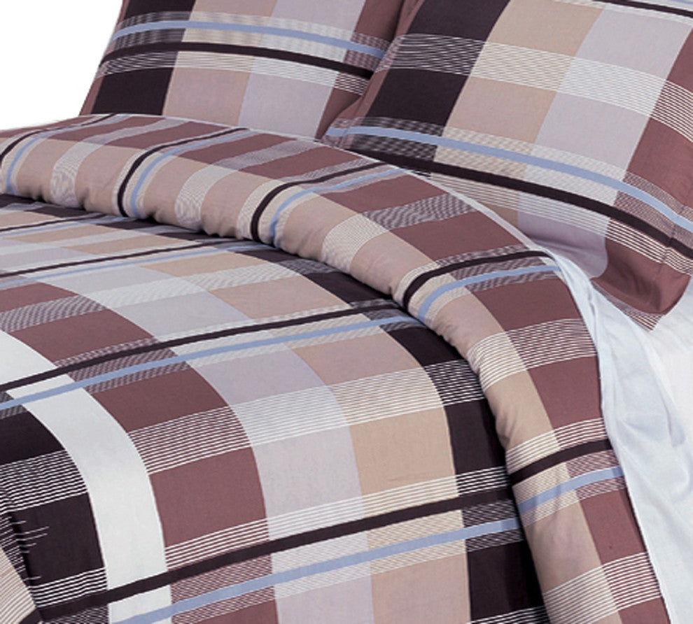 Arlington 3-PC 100% Cotton Duvet Cover Set, Full/Queen