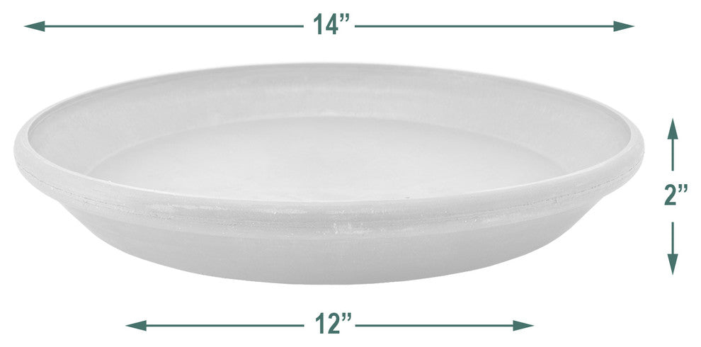 Single Slip Saucer, Dark Charcoal, Large